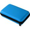 Generic Custodia da trasporto per nuovo 3DS, 3DS, 2DS XL, DSi, DS Lite, EVA impermeabile, custodia rigida con cinturino da polso staccabile per lettore portatile (blu)