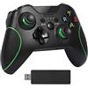 Maliralt - Controller wireless per Xbox One, DP24, compatibile con Xbox One, Win10, PS3, Android, senza funzione jack per cuffie, colore: nero