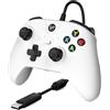 YCCTEAM Controller cablato per Xbox One, controller gamepad USB cablato Xbox One, compatibile con Xbox One/S/X/PC Windows 10/11 con jack audio per cuffie da 3,5 mm (bianco)
