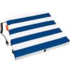Bumfire Cuscino riscaldante da esterno, USB a batteria, Blu/Bianco | 35 x 35 cm, per stadio, campeggio e pesca, pieghevole, idrorepellente, 37-39 °C, con power bank