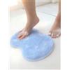Generic Tappetino per la pulizia dei piedi, tappetino da doccia per massaggi e scrubber per la schiena, con ventosa per bagno, blu