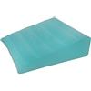 OBBO MED ObboMed HR-7510 Cuscino cuneo gonfiabile con superficie vellutata portatile per dormire, viaggiare, viaggio di vacanza -58 x 57 x 4-19 cm, ciano, indentazione orizzontale