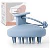 AIMIKE Massaggiatore Cuoio Capelluto(Bagnati e Asciutti),Silicone Scalp Massager per Shampoo e Massaggiatore Testa,Pulizia profonda e Esfoliazione Delicata,Stimola la Crescita Capelli,Blu