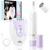 DSP Kit Rasoio Donna & Depilatore Viso DSP 2-in-1 Senza Fili Ricaricabile | Luce Indicatore, Impermeabile IPX5, Lama Acciaio 304, Ricarica Type-C, Basso Rumore ≤70dB, Doppia Funzione