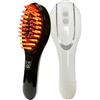 Uanqfegy Pettine elettrico per massaggiatore del cuoio capelluto 2 in 1 con spray, scrubber applicatore per olio per capelli con luce rossa blu per la cura dei capelli a casa