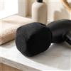 Generic Diffusore per asciugacapelli, copertura in spugna nera, anti-scottatura, flessibile, per acconciature a casa e in viaggio