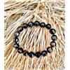 crystalmiracle Quarzo fumé 10 mm perline sfaccettate filo guarigione moda accessorio uomo donna regalo fatto a mano