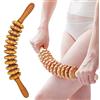 EHOTER Rullo manuale in legno massaggiatore multifunzionale per punto di innesco massaggiatore stick per fascia cervicale addominale cellulite corpo muscoli addominali strumenti per alleviare la pancia con