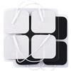 LotFancy 40x Elettrodi per Elettrostimolatore TENS 5x5cm, Spinotto da 2 mm | Tens Elettrostimolatore Dolore, Riutilizzabili, Patch Universali per Sollievo Dolore Muscolare, Cervicale e Schiena
