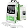 Boston Tech Stimolatore muscolare Boston Tech WE112 3 in 1 TENS/EMS | 36 programmi + intensità regolabile + 4 elettrodi | Sollievo dal dolore, riabilitazione e stimolazione muscolare | Batteria AAA inclusa