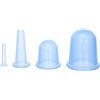 Generic Confezione da 4 coppette in silicone per il corpo per alleviare il dolore articolare, tensione al ginocchio e alla schiena, portatile, facile da usare