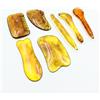 POFET 7 attrezzi per massaggi in resina Gua Sha Board Gua Sha Massaggi Set per Spa Cura della Pelle Viso Yoga