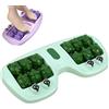 Lyoveu Portable Dual Foot Massage Roller,3-in-1 Foot Massager for Plantar Fasciitis,dual Feet Massager Roller, Feet Massagers for Pain and Circulation, Deep Tissue Muscle Massage for Home and Office -Green