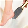 Generic Lima professionale per piedi con manico esteso e superficie in vetro nano - Raspa dorata per rimuovere calli e talloni screpolati, esfoliazione della pelle morta e cura liscia della pedicure