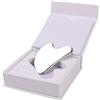 SV life Gua Sha in Acciaio Inox 304 | Pietra Massaggio Viso Effetto Freddo, Strumento Guasha per Viso, Occhi, Doppio Mento, Schiena e Drenaggio Linfatico | con Custodia Rigida