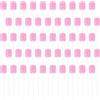 VFFNFF 100 Pezzi Tamponi Orali di Cotone, Bastoncini per L'igiene Orale Quotidiana e le Esigenze Domestiche di Adulti, Bambini o Animali Domestici (Rosa)