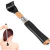 Zovator Grattaschiena telescopico con sfere massaggianti, rinforzato, unisex | Grattaschiena estensibile da 21 cm a 54 cm, per uomini e donne, telescopico, per grattare la schiena, nero