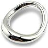 SeLgurFos Anello per glande con superficie curva anello per gallo, anello per tennis fisso erezione anello per inossidabile 304 anello per tennis rotondo giocattolo erotico per uomo (small)
