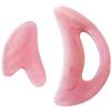 JTMKYO 1 Misuratore di Massaggio, 1 Coltello Gua-Sha, Massaggiatore Detumescenza e Anticellulite, Gamba, Collo, Massaggiatore Muscolare Strumento Gua-Sha, Spingere Per Eliminare La Stanchezza (Rosa)