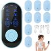 HOVCEH Elettrostimolatore Muscolare con 6 Modalità e 30 Livelli di Intensità | Simulatore Dolori Mestruali con 8 Elettrodi, Elettrostimolatore TENS per Schiena, Spalle e Collo