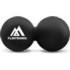 Flintronic Palline Massaggio, Lacrosse Ball, Portatile Massage Ball, Sfere da Massaggio, Pallina Massaggi Piedi, Pallina Massaggi Muscolare per Deep Tissue Massage, Rilascio Miofasciale (Nero)