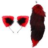 ranrann 2 Pezzi Sexy Toys per Donna Gattina Costume Sexy Hot per Sesso Anale Plug Coda Gatto Anale in Metallo Inossidabile Cerchietto per Capelli con Orecchie Volpe