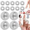 Mikqky Palline Massaggianti Per Riccio, Pallina Massaggio Piedi, Sfera Massaggiante In Argento Per Il Relax, 4 x Palla Da Massaggio Magnetica, 10 x Anelli Massaggio, Sfere Massaggianti (Argento)