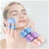 Generic Confezione da 3 spazzole in silicone per la pulizia del viso, morbide spazzole esfolianti manuali per lo scrub del viso, portatili da viaggio, massaggiatori facciali per la cura della pelle