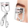 I·B·N G Curling ciglia professionale di lusso Eyelash Curler, clip ad alta pressione, comoda maniglia (argento)