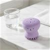 Generic Cute Bear - Spazzola di pulizia facciale in silicone, lavasciuga viso manuale su entrambi i lati, viola