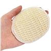Wobye 4 pz morbido tessuto esfoliante per il viso, cotone-canapa spazzola rotonda per il viso detergente e massaggiatore delicato pulizia del viso Scrubber Pad
