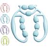 Générique Relajador De Piernas, Relajador De Piernas De 12 Rodillos, Masajeador De Pantorrillas Y Piernas, Nine Wheel Circular Leg Clamp, Circular Leg Roller, for Massage Elbow Legs (Blu)