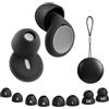 AOOWU Tappi Orecchie Dormire, 28dB Tappi Per Orecchie Antirumore, Riutilizzabile Tappi Antirumore in Silicone per Dormire Lavoro, Feste, Concentrazione, con 8 Gommini di Taglie SM/S/M/L