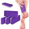 Generic 2 spugne in pomice per piedi, riutilizzabili per rimuovere i calli per piedi, spugna esfoliante delicata per pelle morta, strumenti per pedicure per casa e spa (viola, 2 pezzi)
