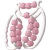 Generic Rullo massaggiante anticellulite, antiscivolo, a 20 ruote, per gambe e cosce, per scolpire le gambe, rilassamento muscolare e sollievo dal dolore, massaggiatore in plastica per modellare il corpo, per