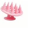 Generic Spazzola per capelli in silicone, pettine per la pulizia del cuoio capelluto, portatile e salvaspazio, adatta sia per uso asciutto che bagnato, adatta sia per casa che per viaggi, buon aiuto per la