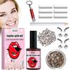 OHSN Kit Brillantini per Denti Fai da Te - Set Gioielli Dentali Con 1445 pcs Tooth Gem, Colla per Dente Gemma