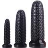 ROMANTICSI Puntello di massaggio in silicone ultra spesso e di grandi dimensioni, superficie granulare tentacolare fissa, durevole, diametro 40/65/75 mm,Nero,L