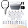 Behogan Set di 24 bicchieri con pompa a vuoto, coppettazione per viso e corpo, set di coppette con magneti terapeutici, coppette per tutto il corpo, rilassare i muscoli