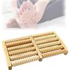 Generic Rullo massaggiante per piedi in legno, 5/6/7/8 file, strumento per massaggio multi-punto, per alleviare il dolore all'arco e al tallone e l'affaticamento muscolare, per uso quotidiano, relax a casa e