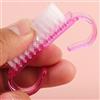 Generic 4 pennelli multifunzione rosa per unghie, piccola spazzola per la pulizia della pelle morta e rimozione della polvere, spazzole manuali per la pulizia del viso