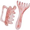 BOXOB Set di Strumenti Massaggio Fascia & Cuoio Capelluto, Portatile Massaggiatore Rilascio Miofasciale per Nodi Muscolari Cellulite Massaggiatore Testa per Crescita Capelli Rilassamento (Ambra)