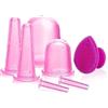 XSEXO Set Coppettazione Viso Silicone, coppe anticellulite con coppe per il corpo, coppettazione del viso, coppette per gli occhi e Pennello esfoliante