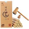 Moxamo Pure Natural Moxa Rolls Moxa Sticks + Moxa Portable Healing Box, Moxibustione Tradizionale Cinese,Moxibustion Stick Cinese Moxa Roll senza fumo, per terapeutico per la casa