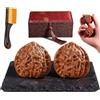 rialgirw Set di Noci Wenwan Cinesi, 2 Sfere da Massaggio Manuale (Effetto Giada) per Alleviare lo Stress, Strumento Antistress Wenwan per Esercizi delle Dita (B,1.7in)