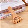 Generic 1 massaggiatore a rullo in legno per collo, schiena e gambe, strumento universale per massaggiare le mani e i piedi (stile B)
