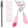 Sibba Set di 3 bigodini per ciglia senza pizzicare o tirare bigodino a lunga durata adatto a tutte le forme degli occhi strumento professionale cuscinetti ricarica in silicone spazzola donne ragazze