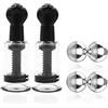 BDSMAGE 2 Succhia Capezzoli Ventosa+ 4 Magnetiche Sfere,Set Capezzoli e Labia Stimolazione,Capezzolo Succhiatori Nipple Giocattoli Sesso Fetish BDSM Torture Sex toys per donne