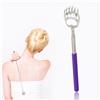Generic Grattaschiena telescopico portatile allungabile in metallo, massaggiatore per mani, con manici in gomma (viola)