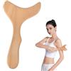 DEARBAG Massaggiatore in Legno, Strumento di Drenaggio Linfatico, Massaggiatore Anticellulite Legno Migliora Circolazione, Gua Sha Board per Allevia il Dolore al Collo e Schiena (29 * 16 * 1.6cm)